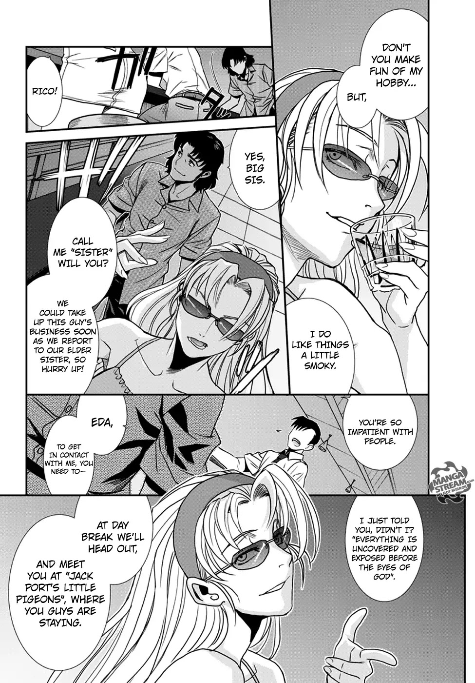 Black Lagoon Chapter 92 page 13 - Chapter 92: The Wired Red Wild Card PT.16