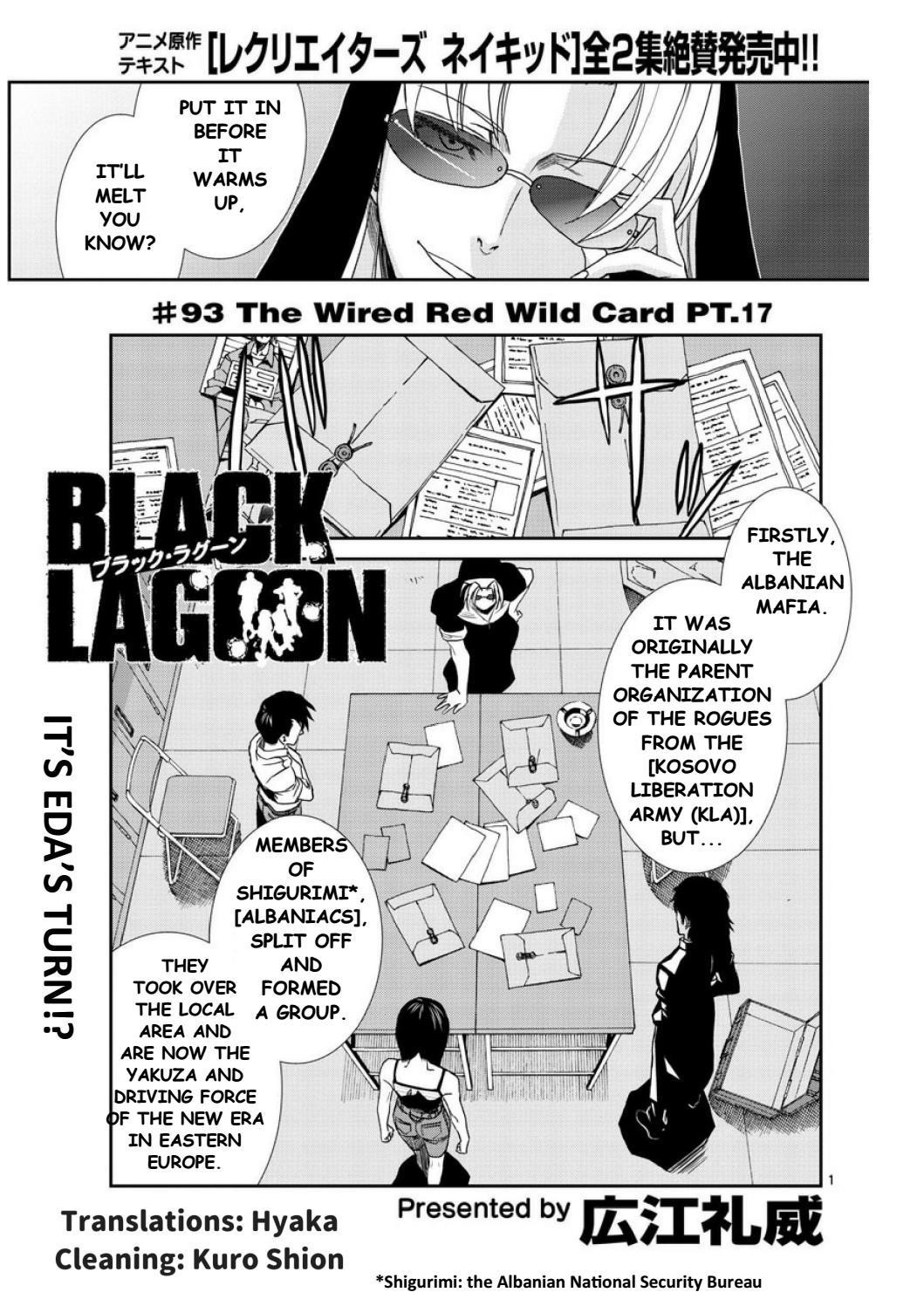 Black Lagoon Chapter 93 page 1 - Chapter 93: The Wired Red Wild Card Pt.17