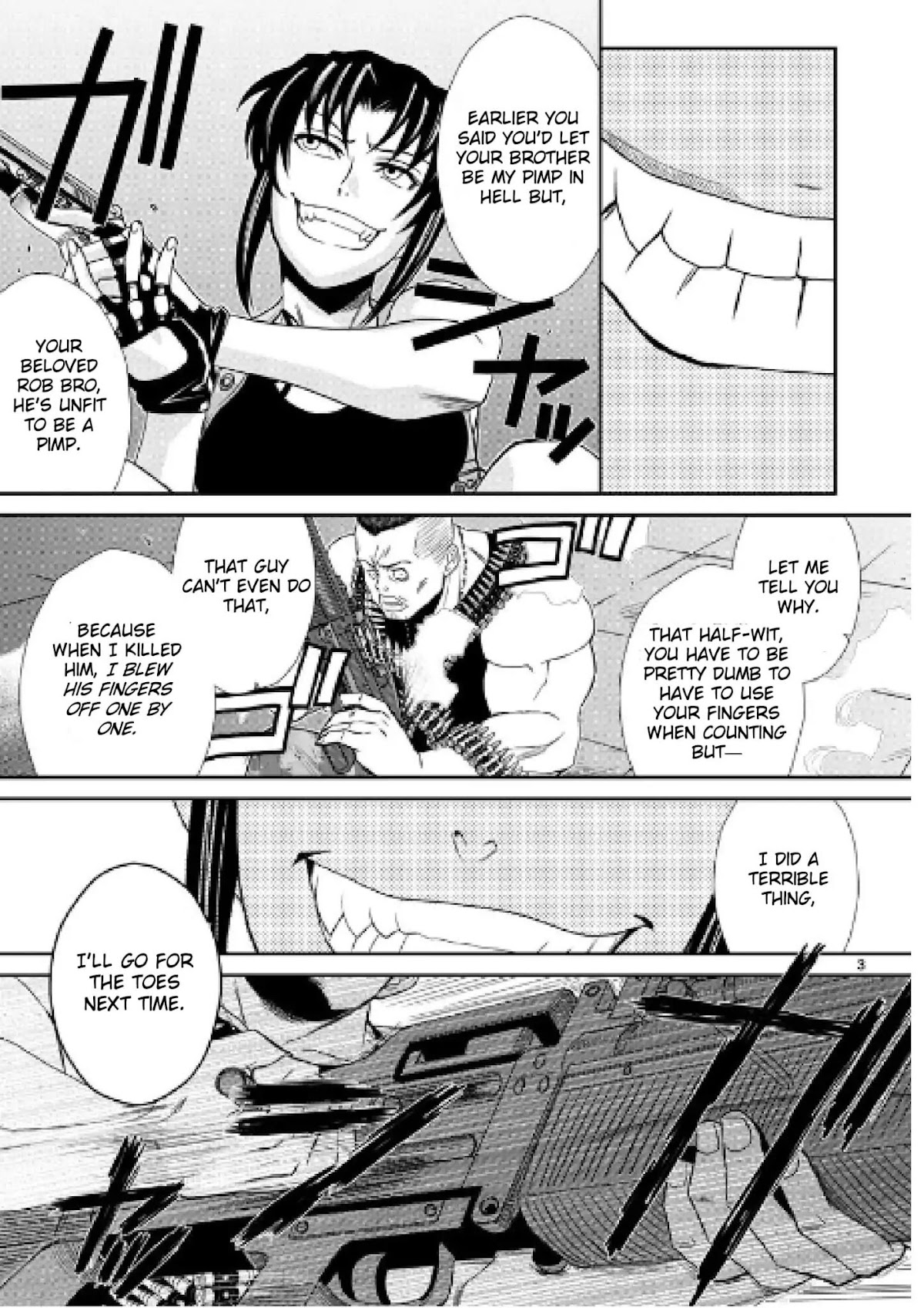 Black Lagoon Chapter 97 page 3 - Chapter 97: The Wired Red Wild Card PT.21