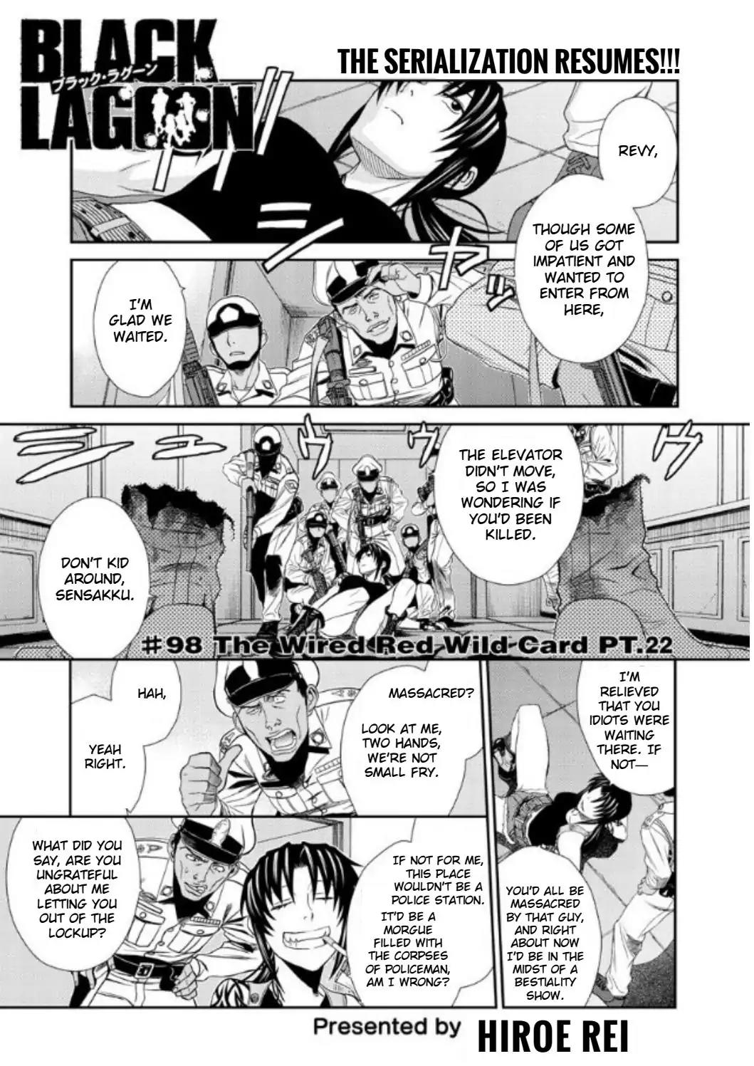 Black Lagoon Chapter 98 page 1 - Chapter 98: The Wired Red Wild Card PT.22