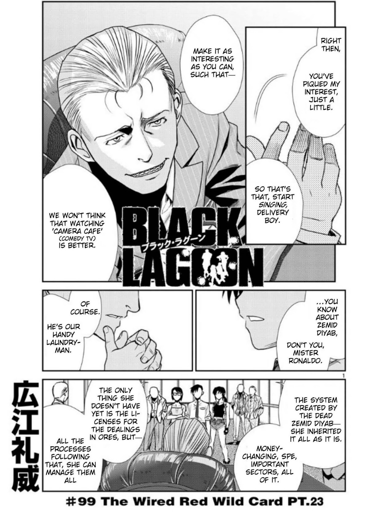 Black Lagoon Chapter 99 page 1 - Chapter 99: The Wired Red Wild Card Pt.23