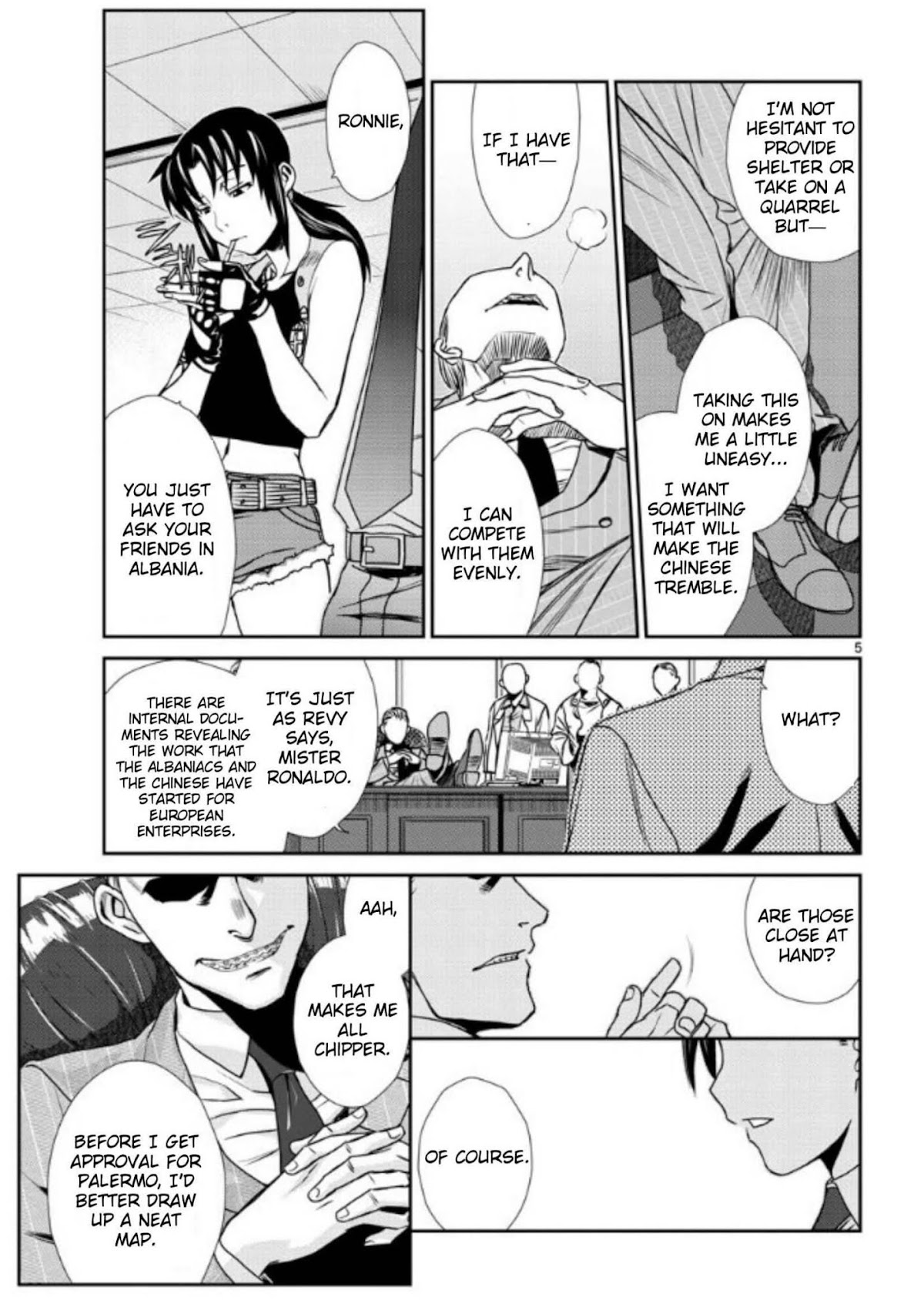 Black Lagoon Chapter 99 page 5 - Chapter 99: The Wired Red Wild Card Pt.23