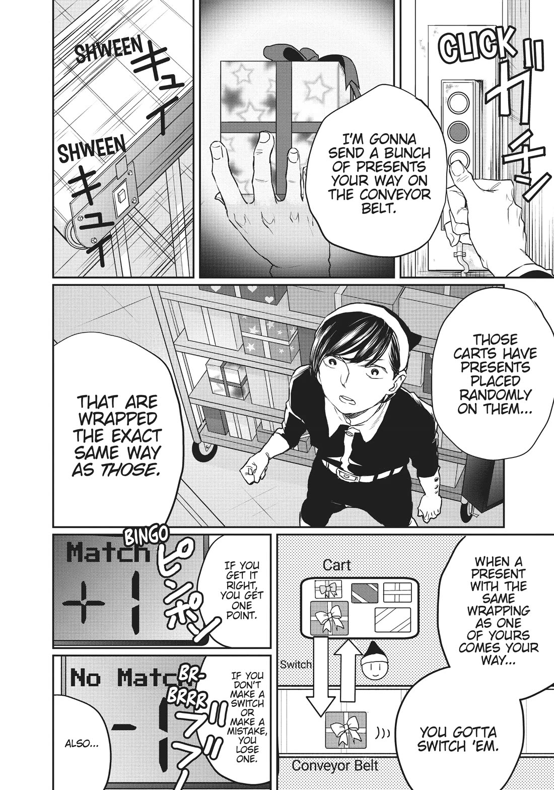 Black Night Parade Chapter 15 page 10 - Chapter 15: Trial by Conveyor Belt!