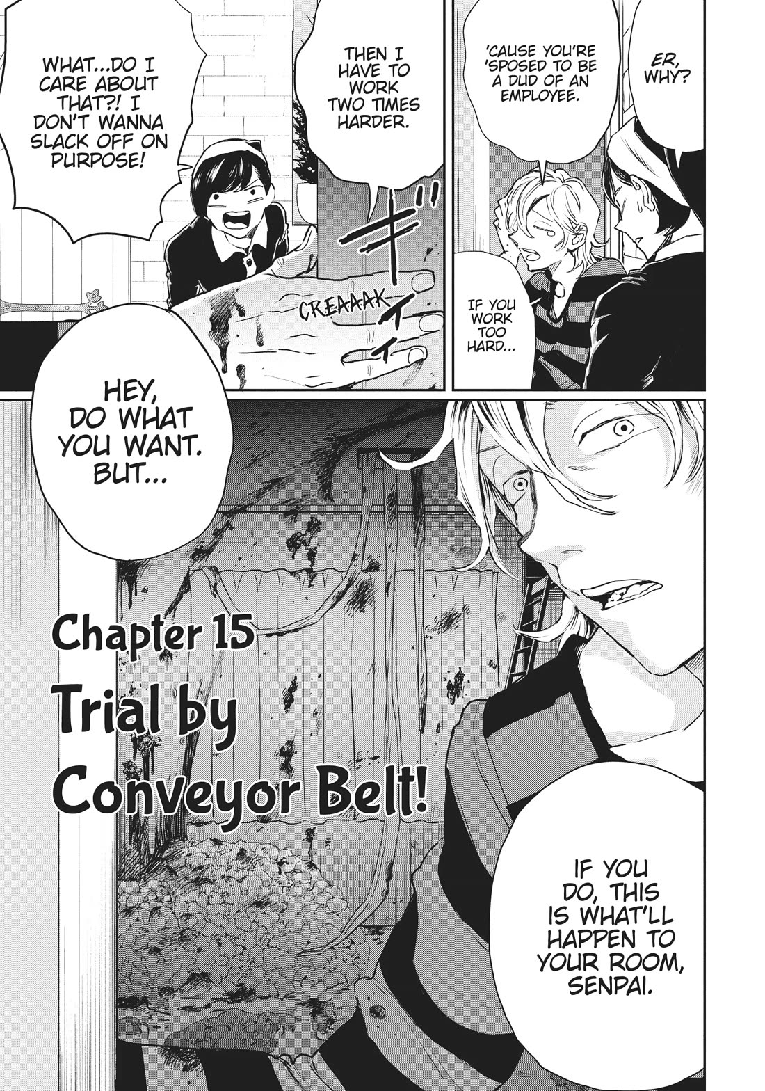 Black Night Parade Chapter 15 page 3 - Chapter 15: Trial by Conveyor Belt!