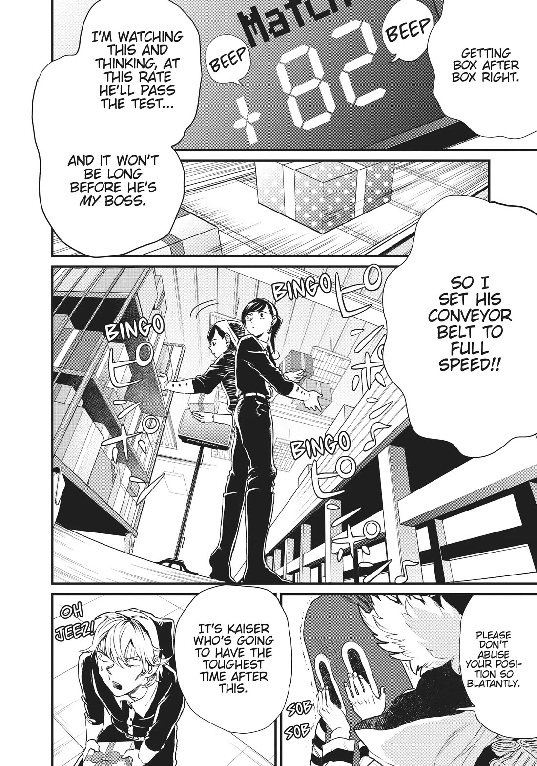 Black Night Parade Chapter 15 page 34 - Chapter 15: Trial by Conveyor Belt!