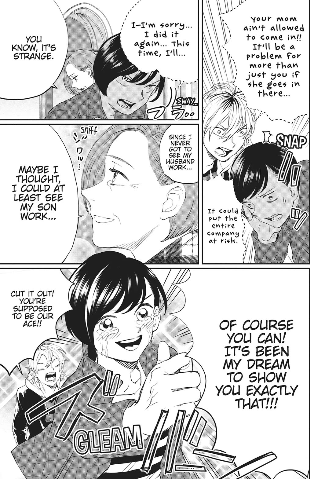 Black Night Parade Chapter 24 page 13 - Chapter 24: It's Bring Mom to Work Day