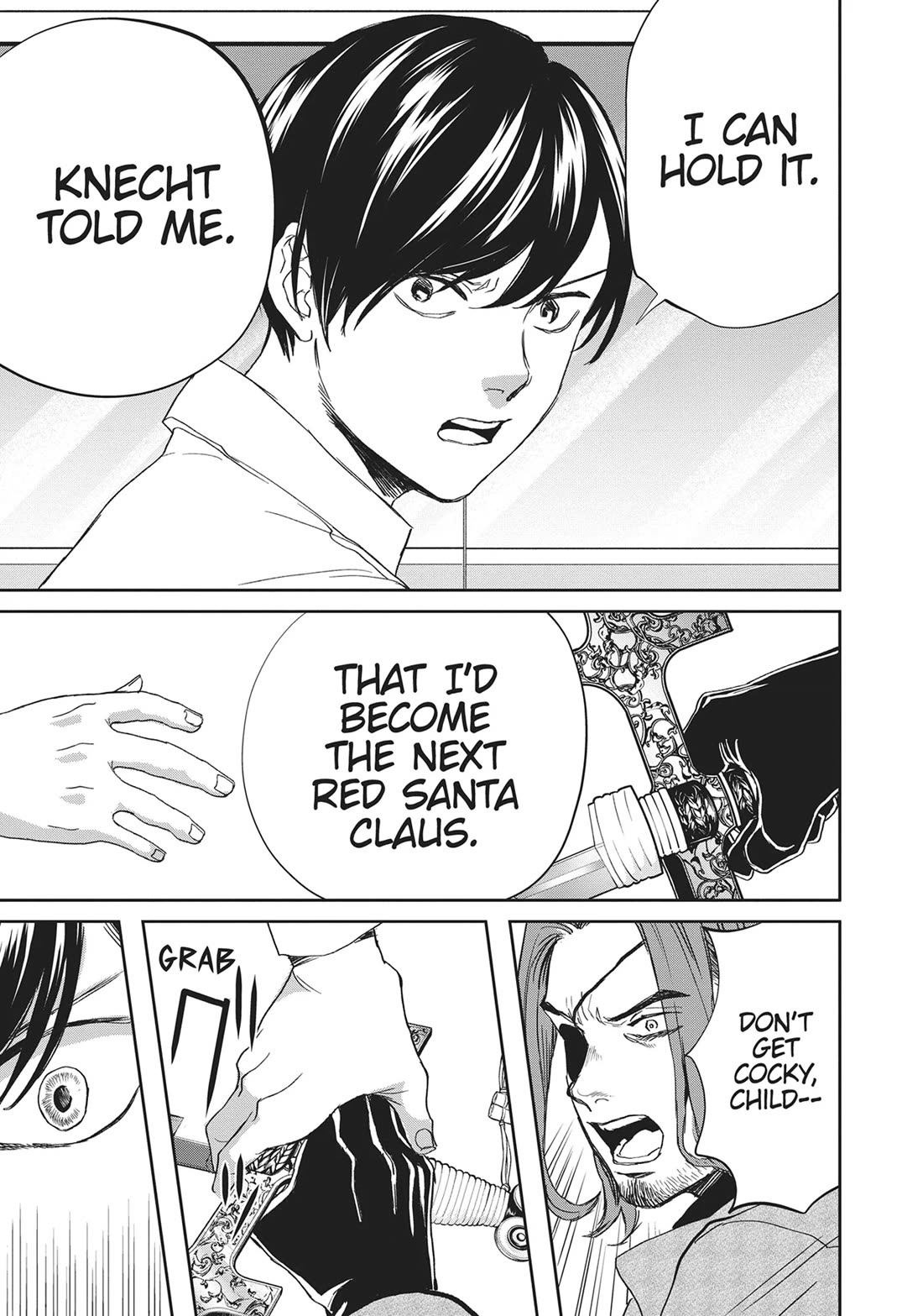 Black Night Parade Chapter 44 page 27 - Chapter 44: Red Santa Claus's Sword