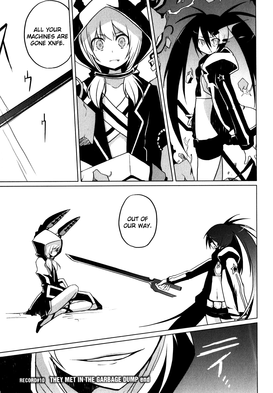 Black Rock Shooter: The Game Chapter 10 page 19 - Chapter 10: They Met in the Garbage Dump