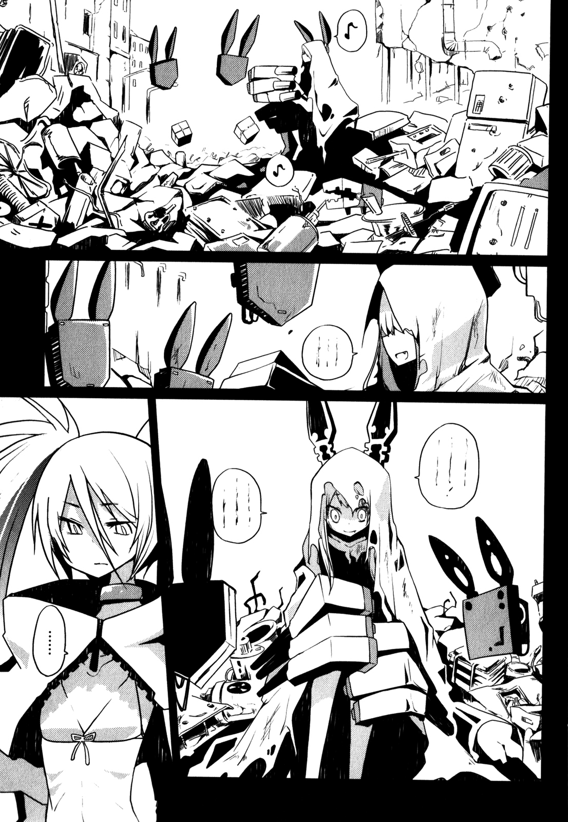 Black Rock Shooter: The Game Chapter 10 page 3 - Chapter 10: They Met in the Garbage Dump