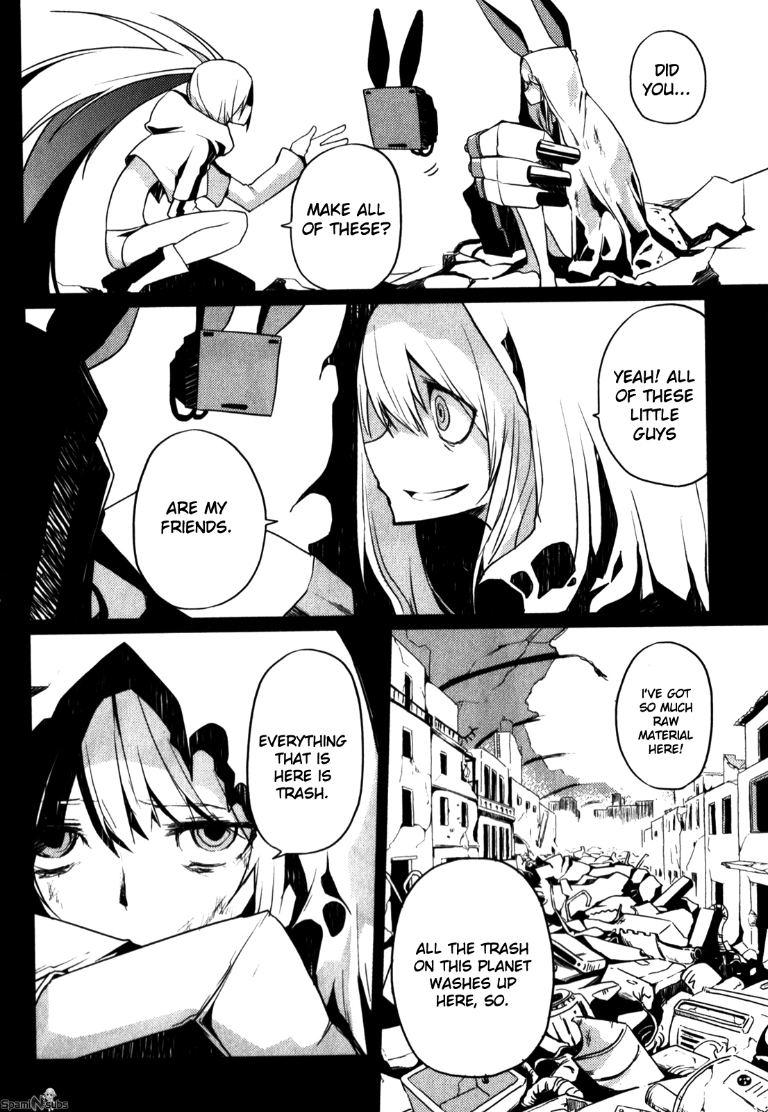 Black Rock Shooter: The Game Chapter 10 page 4 - Chapter 10: They Met in the Garbage Dump