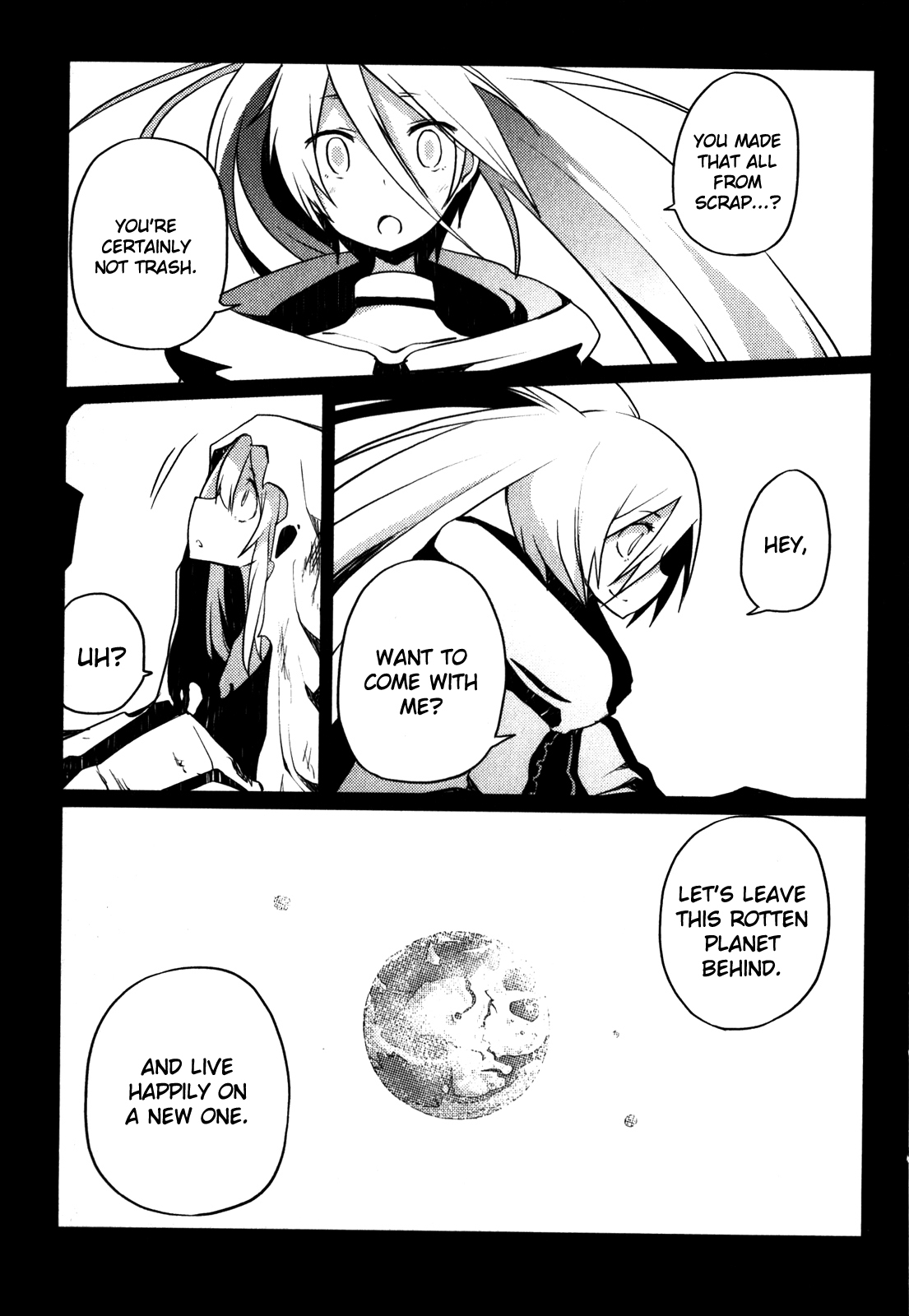 Black Rock Shooter: The Game Chapter 10 page 5 - Chapter 10: They Met in the Garbage Dump