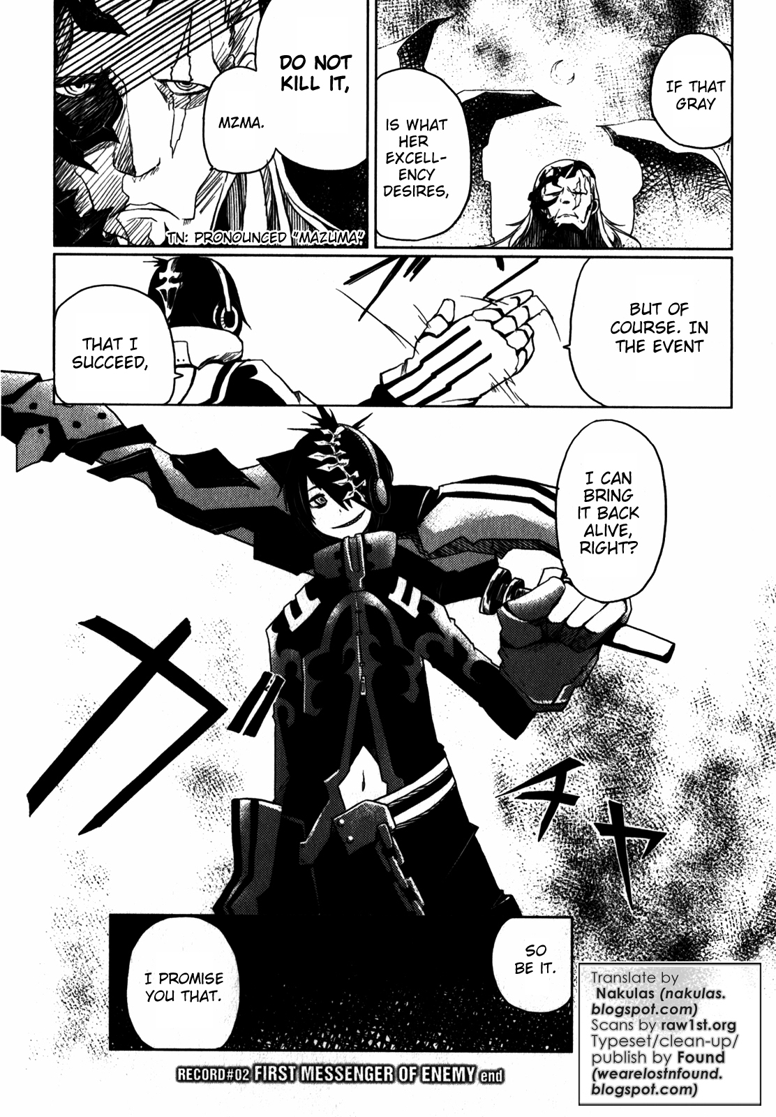 Black Rock Shooter: The Game Chapter 2 page 22 - Chapter 2: First Messenger of Enemy