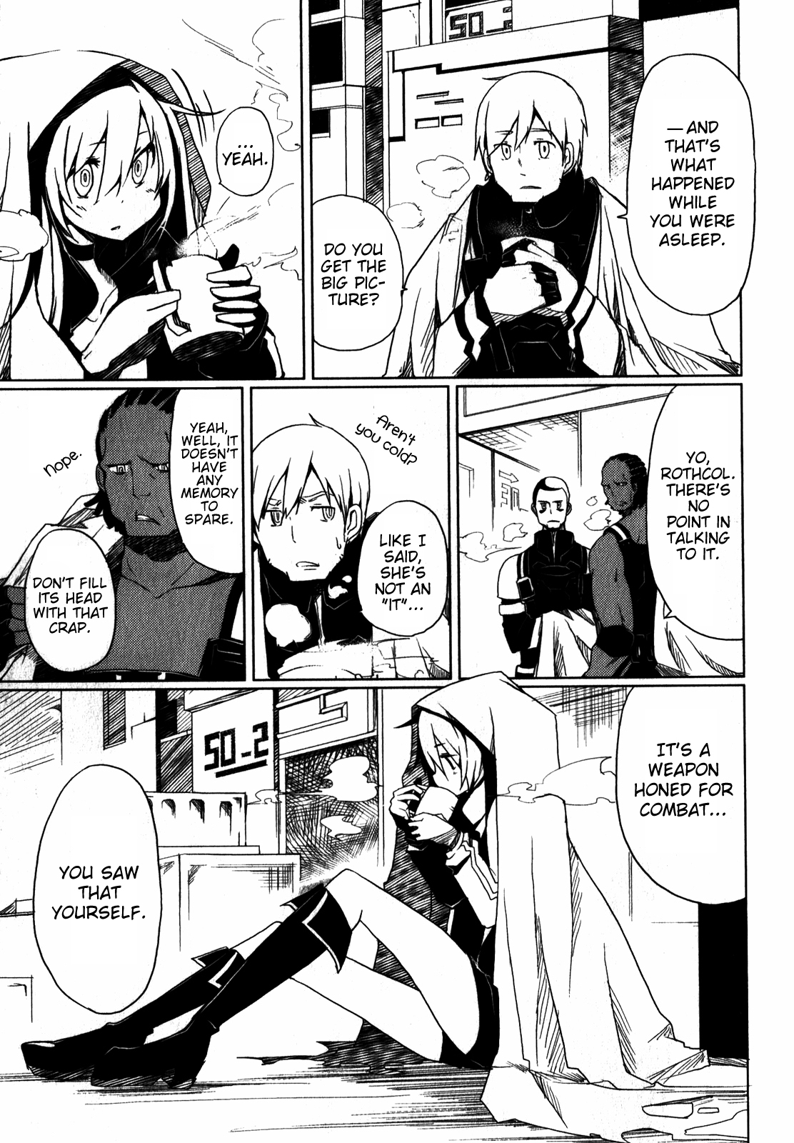 Black Rock Shooter: The Game Chapter 2 page 3 - Chapter 2: First Messenger of Enemy
