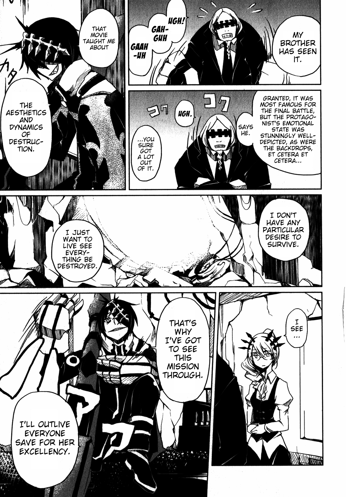 Black Rock Shooter: The Game Chapter 3 page 12 - Chapter 3: Communication with Man