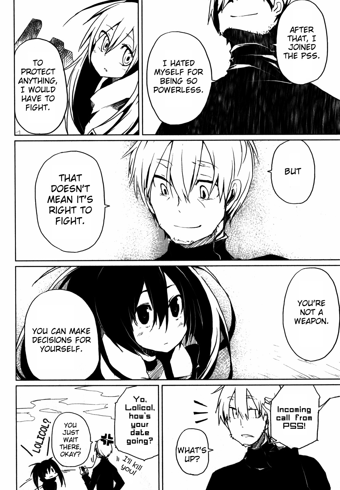 Black Rock Shooter: The Game Chapter 3 page 21 - Chapter 3: Communication with Man