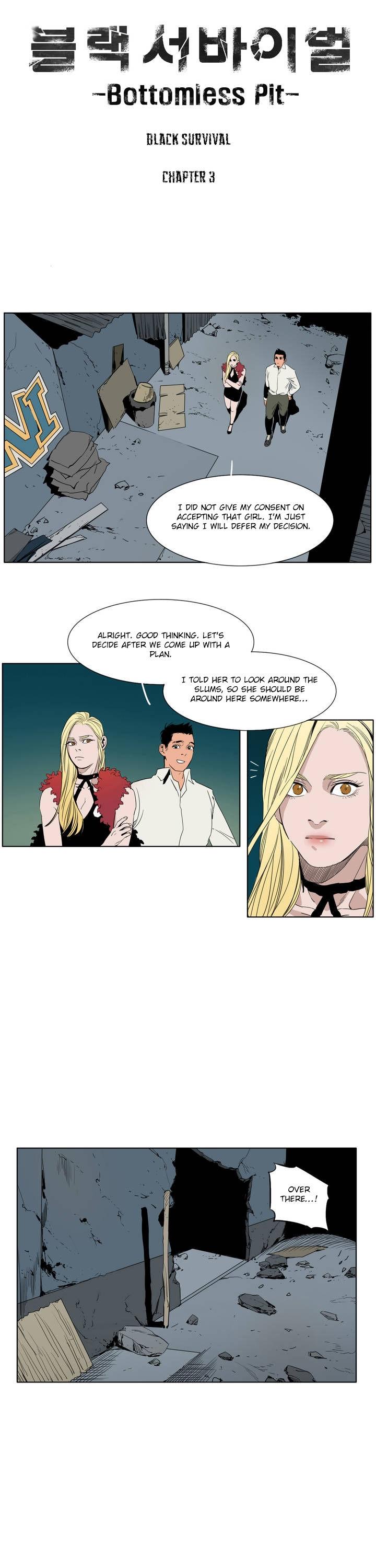Black Survival - Bottomless Pit Chapter 3 page 1 - Chapter 3