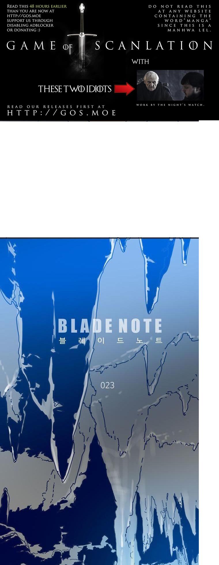 Blade Note Chapter 23 page 7 - Chapter 23 : End
