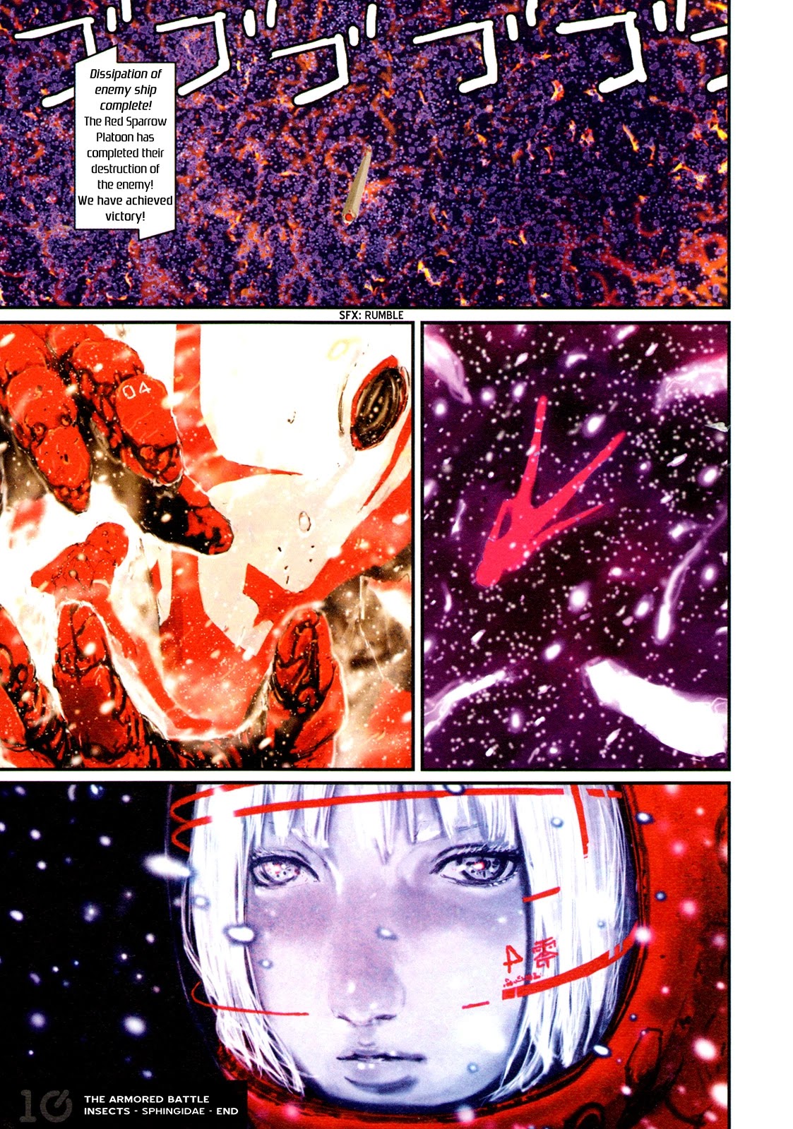 Blame Gakuen! And So On Chapter 10 page 13 - Chapter 10: The Armored Battle Insects - Sphingidae [END]