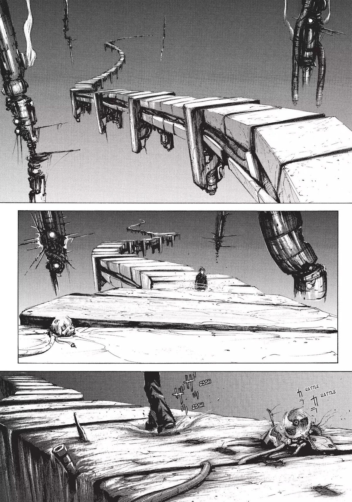 Blame! Chapter 8 page 1 - Chapter 8: Vol.1 LOG.8: The Cluster