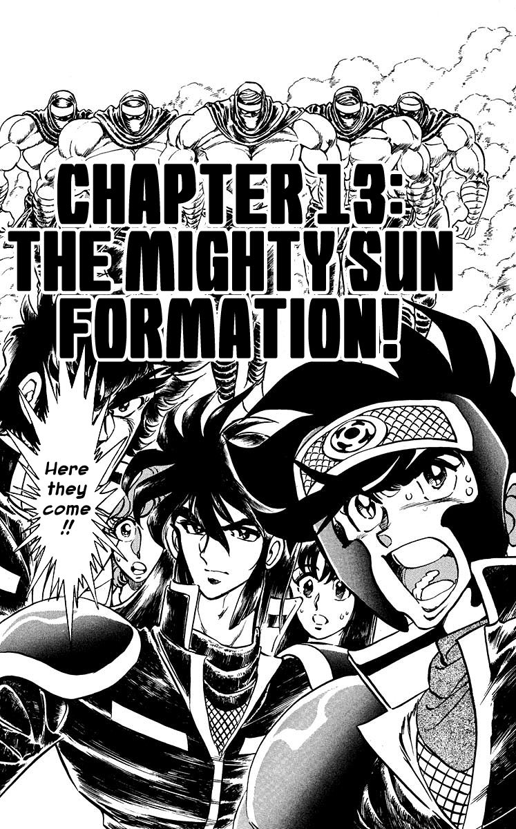 Blazing Ninjaman Chapter 13 page 1 - Chapter 13 : The Mighty Sun Formation!