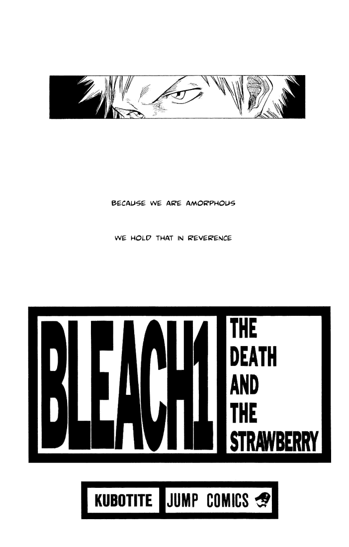 Bleach manga, chapter 1, page 1 of 57