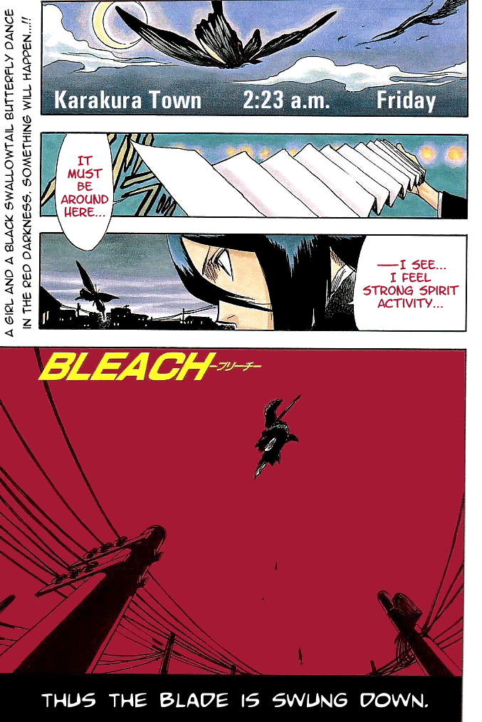 Bleach manga, chapter 1, page 2 of 57