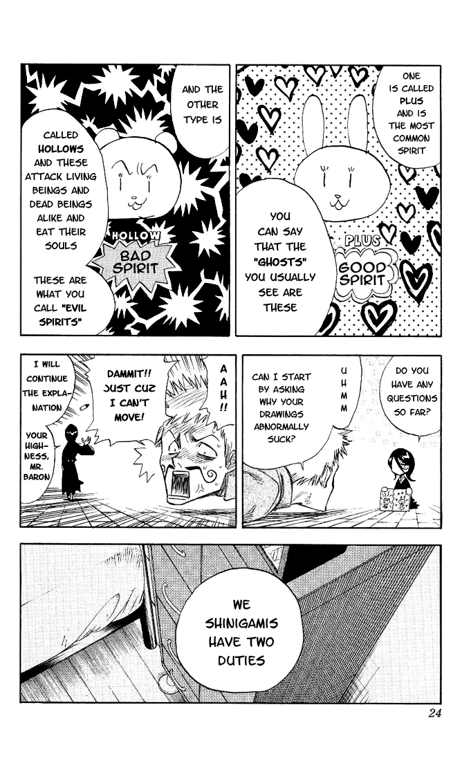 Bleach manga, chapter 1, page 20 of 57