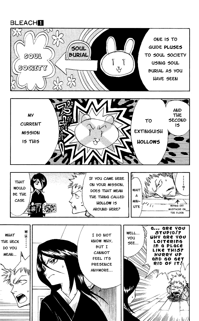 Bleach manga, chapter 1, page 21 of 57