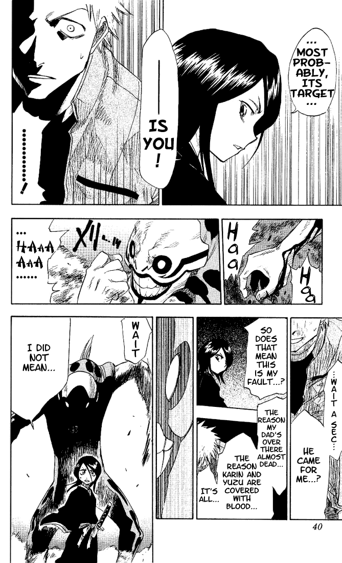 Bleach manga, chapter 1, page 36 of 57