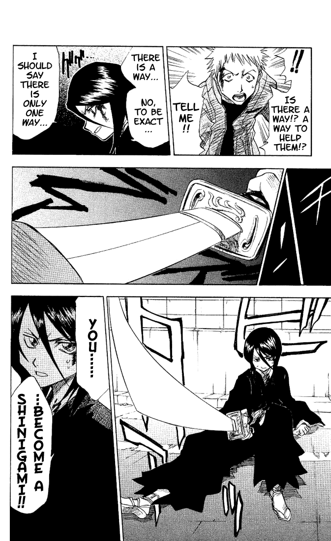 Bleach manga, chapter 1, page 42 of 57