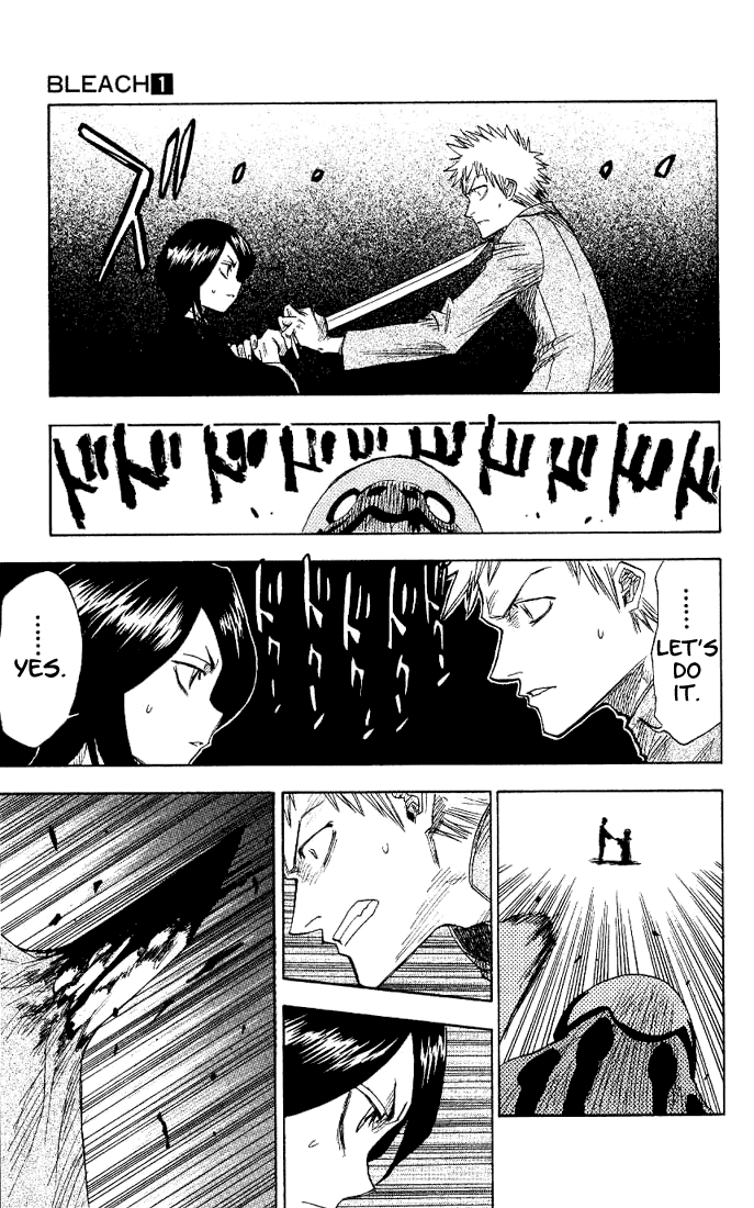 Bleach manga, chapter 1, page 47 of 57