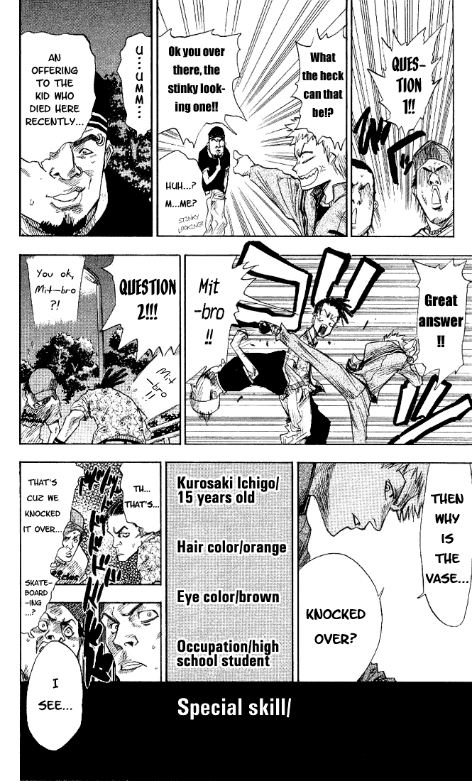 Bleach manga, chapter 1, page 6 of 57