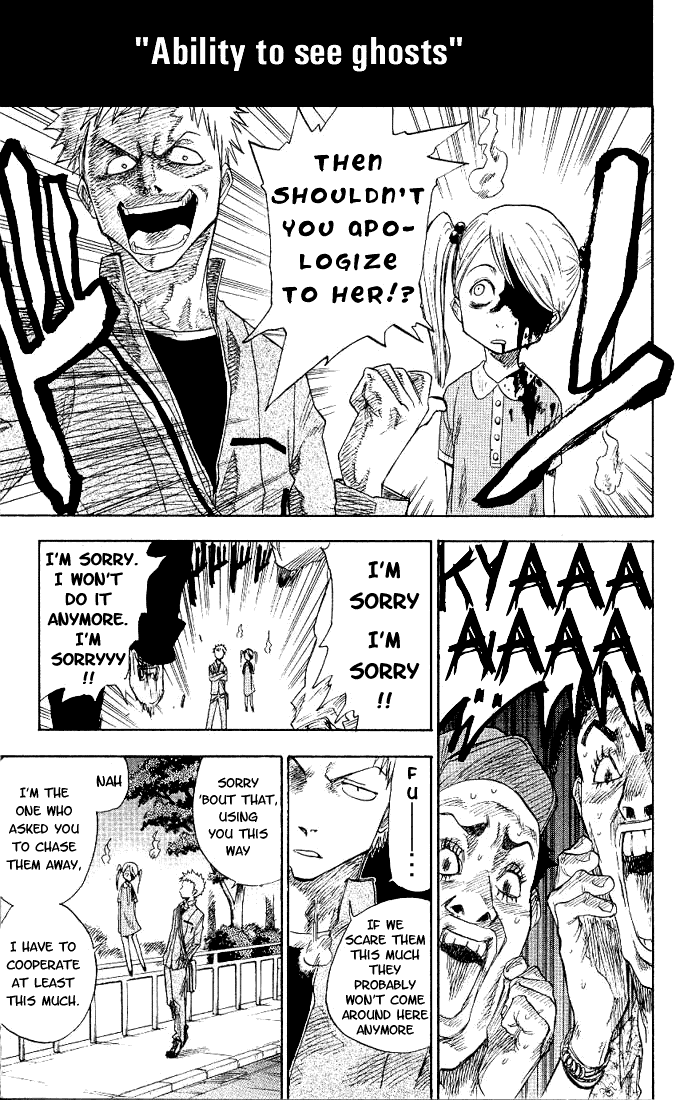 Bleach manga, chapter 1, page 7 of 57