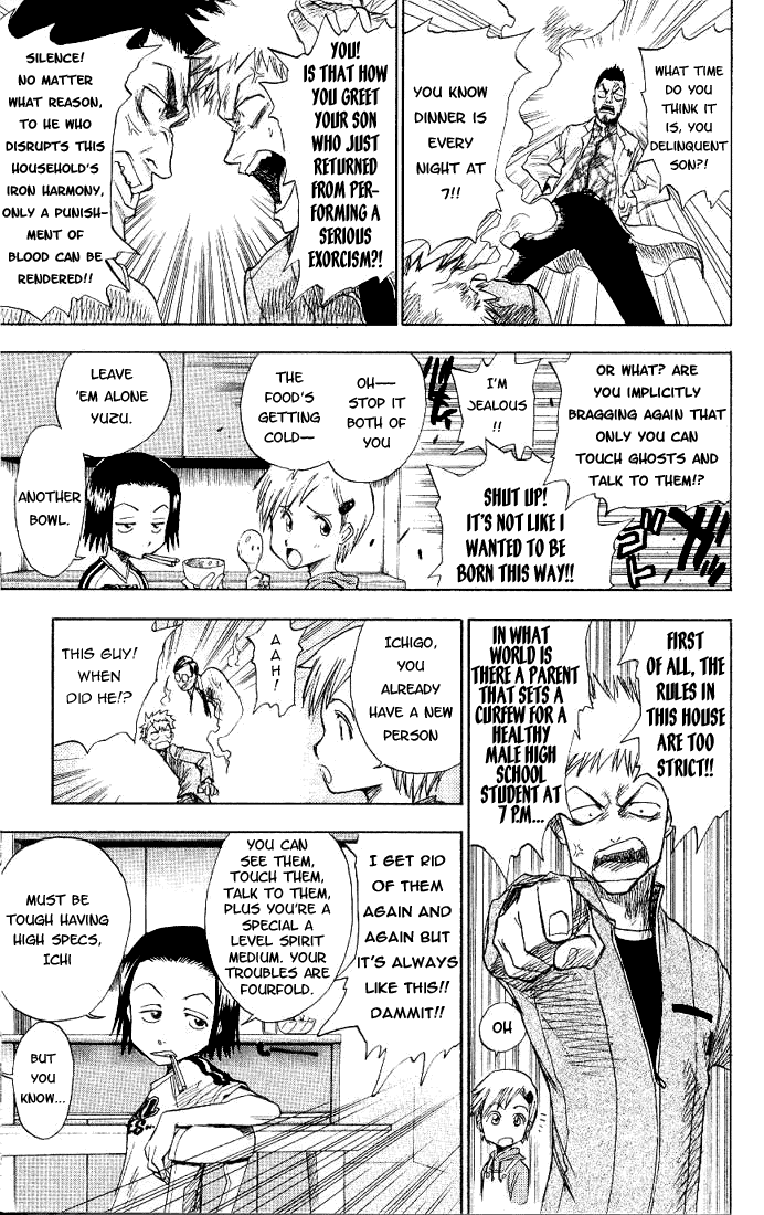 Bleach manga, chapter 1, page 9 of 57