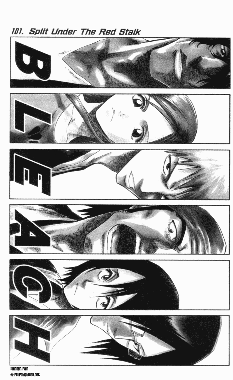 Bleach Chapter 101 page 1 - Chapter 101: Split Under the Red Stalk