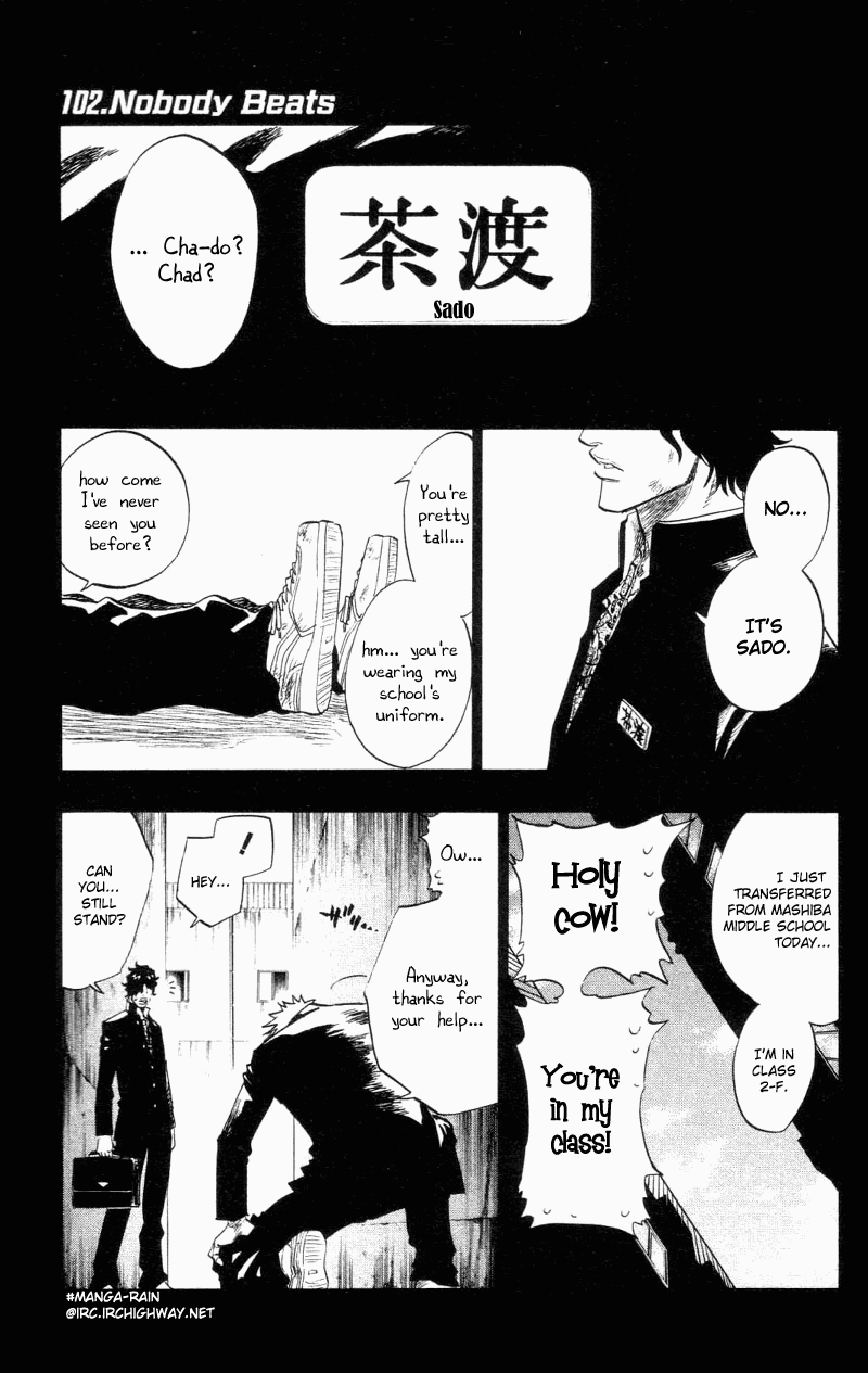 Bleach manga, chapter 102, page 1 of 21