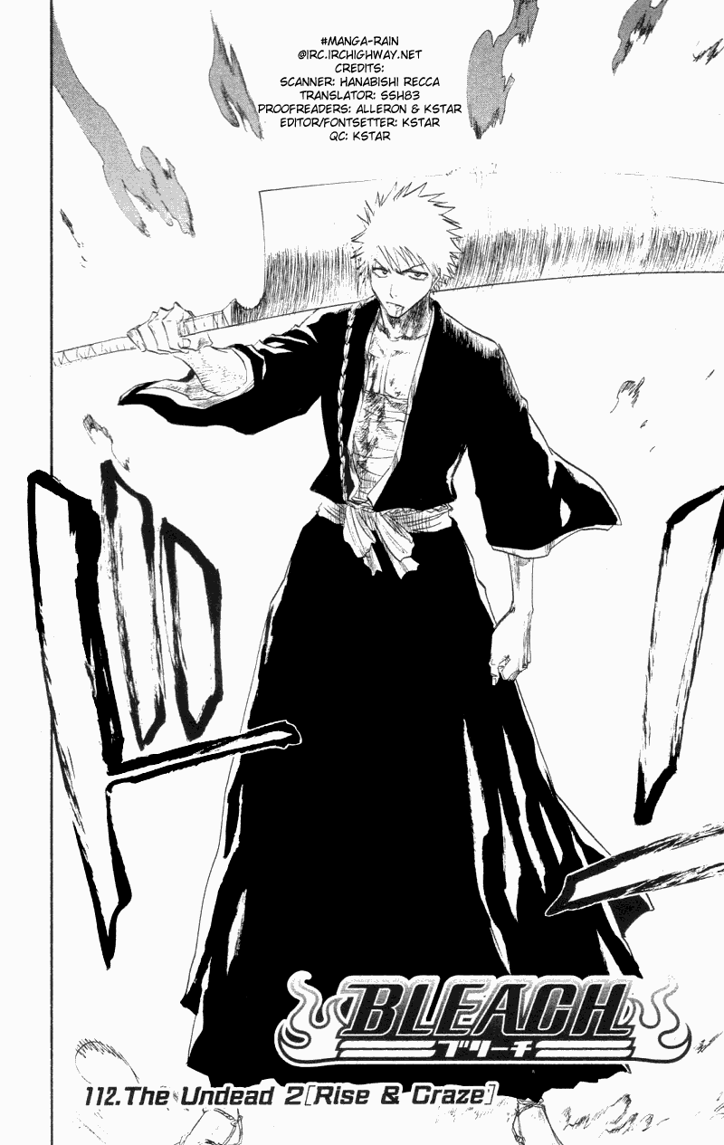 Bleach Chapter 112 page 6 - Chapter 112: The Undead 2 (Rise & Rage)