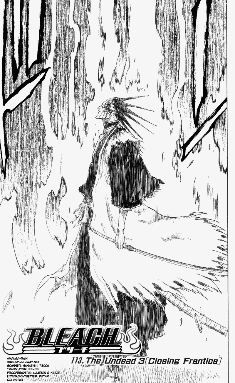 Bleach manga, chapter 113, page 3 of 20