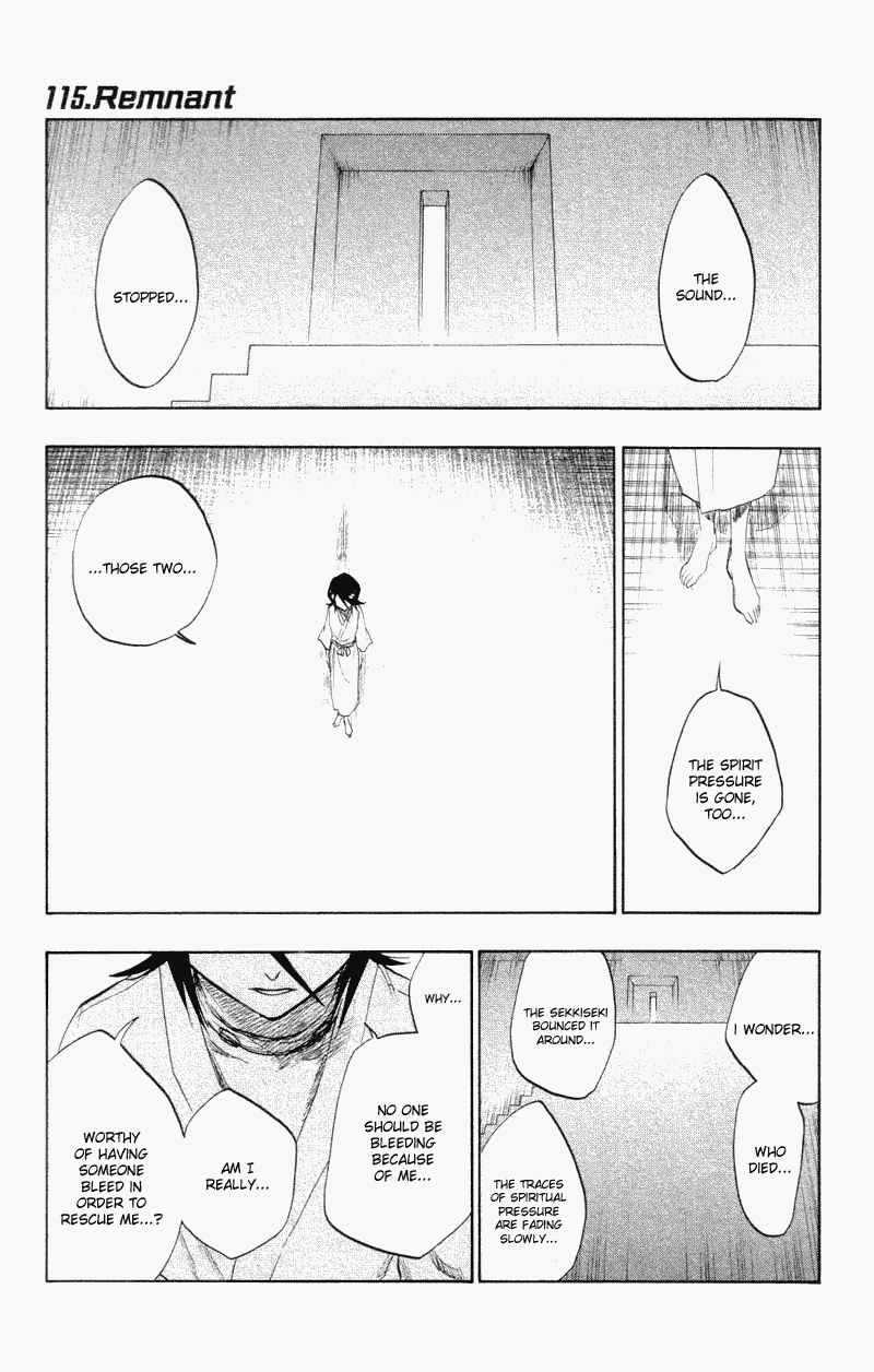 Bleach manga, chapter 115, page 1 of 20