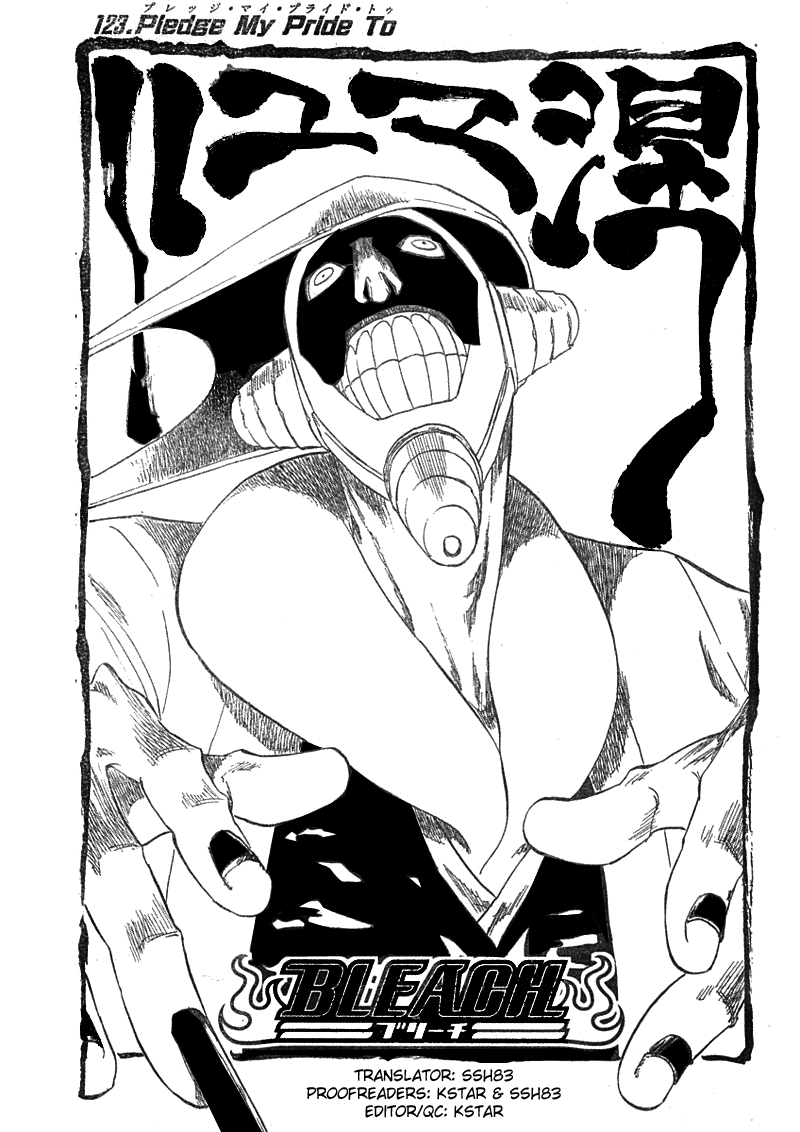 Bleach Chapter 123 page 4 - Chapter 123: Pledge My Pride