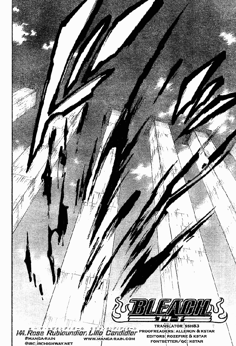 Bleach Chapter 144 page 3 - Chapter 144: Rosa Rubicundior, Lilio Candidior