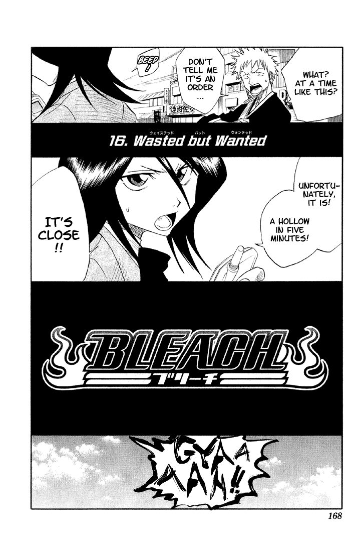 Bleach Chapter 16 page 3 - Chapter 16: Wasted but Wanted