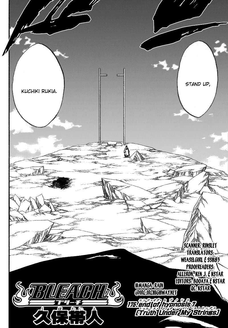 Bleach Chapter 175 page 4 - Chapter 175: End of Hypnosis7 (Truth Under My Strings)