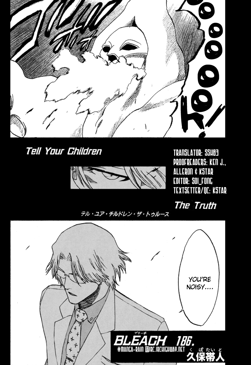 Bleach Chapter 186 page 7 - Chapter 186: Tell Your Children the Truth