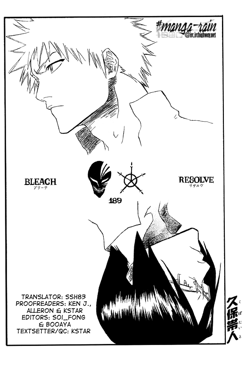 Bleach Chapter 189 page 5 - Chapter 189: Resolve