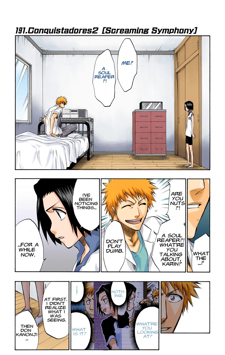 Bleach manga, chapter 191, page 1 of 20