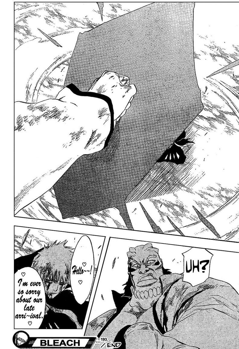 Bleach manga, chapter 193, page 21 of 22