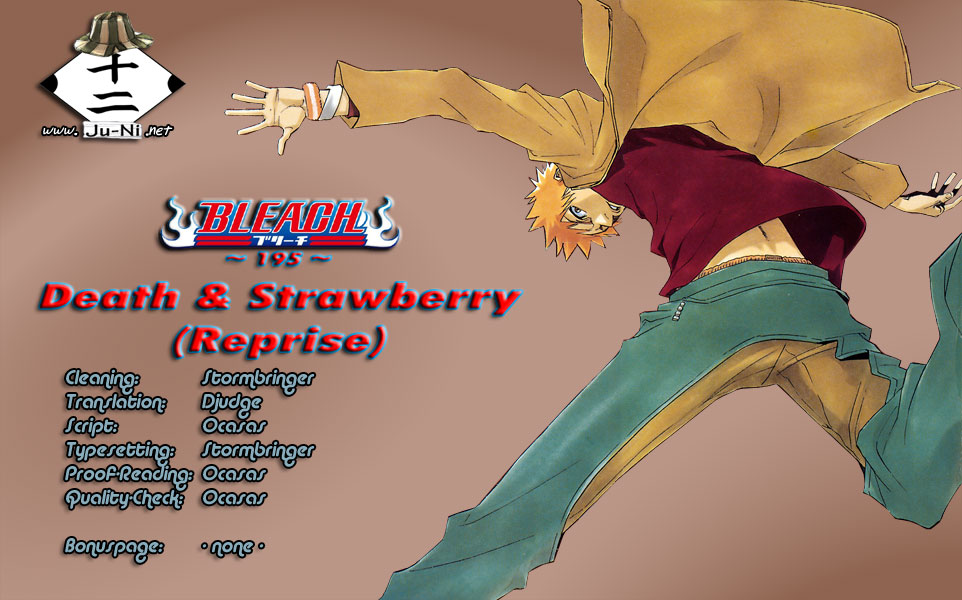 Bleach Chapter 195 page 1 - Chapter 195: Death & Strawberry (Reprise)