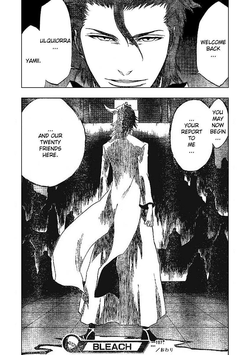 Bleach manga, chapter 197, page 20 of 21