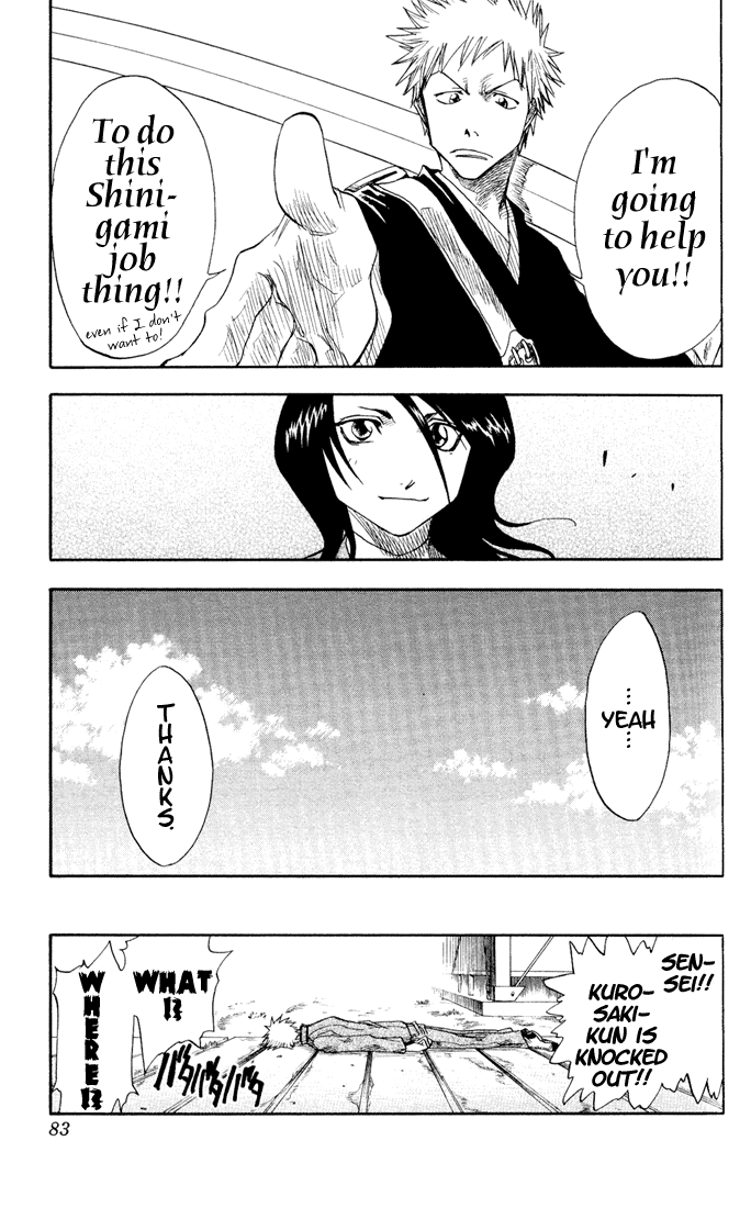 Bleach manga, chapter 2, page 24 of 24